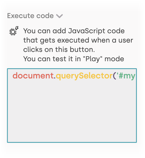 Execute some custom JavaScript code